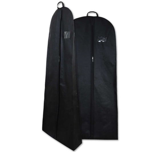 Black Wedding Dress Garment Bag With 8" Gusset